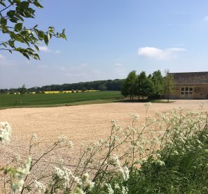 Countryside views are enjoyed by barn wedding venues