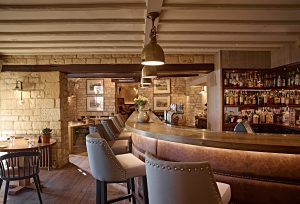 The elegantly rustic Potting Shed restaurant at The Dormy House